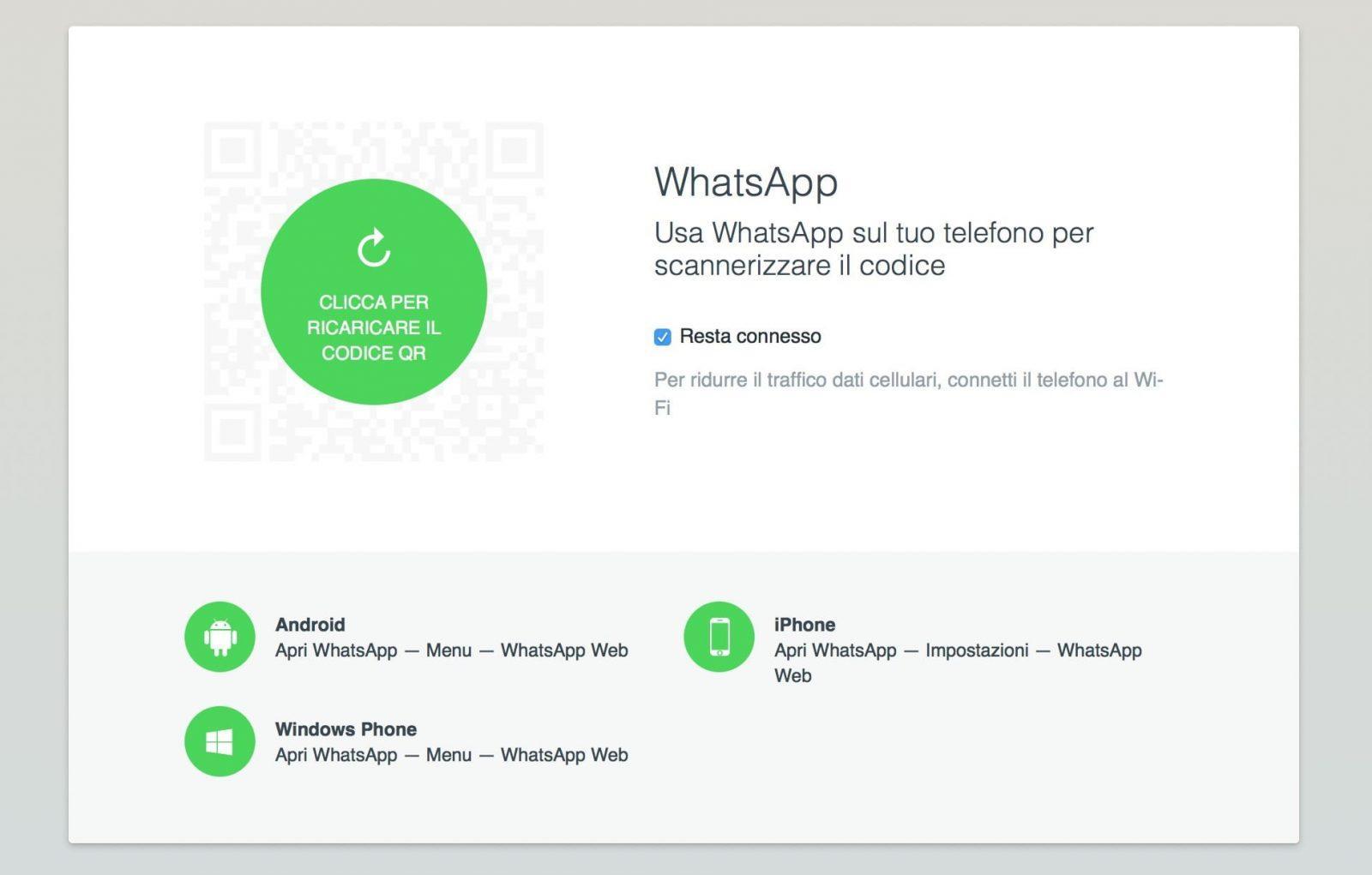 WhatsApp Web da computer