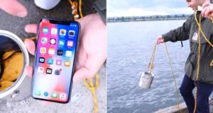 iphone x waterproof test 20 ft