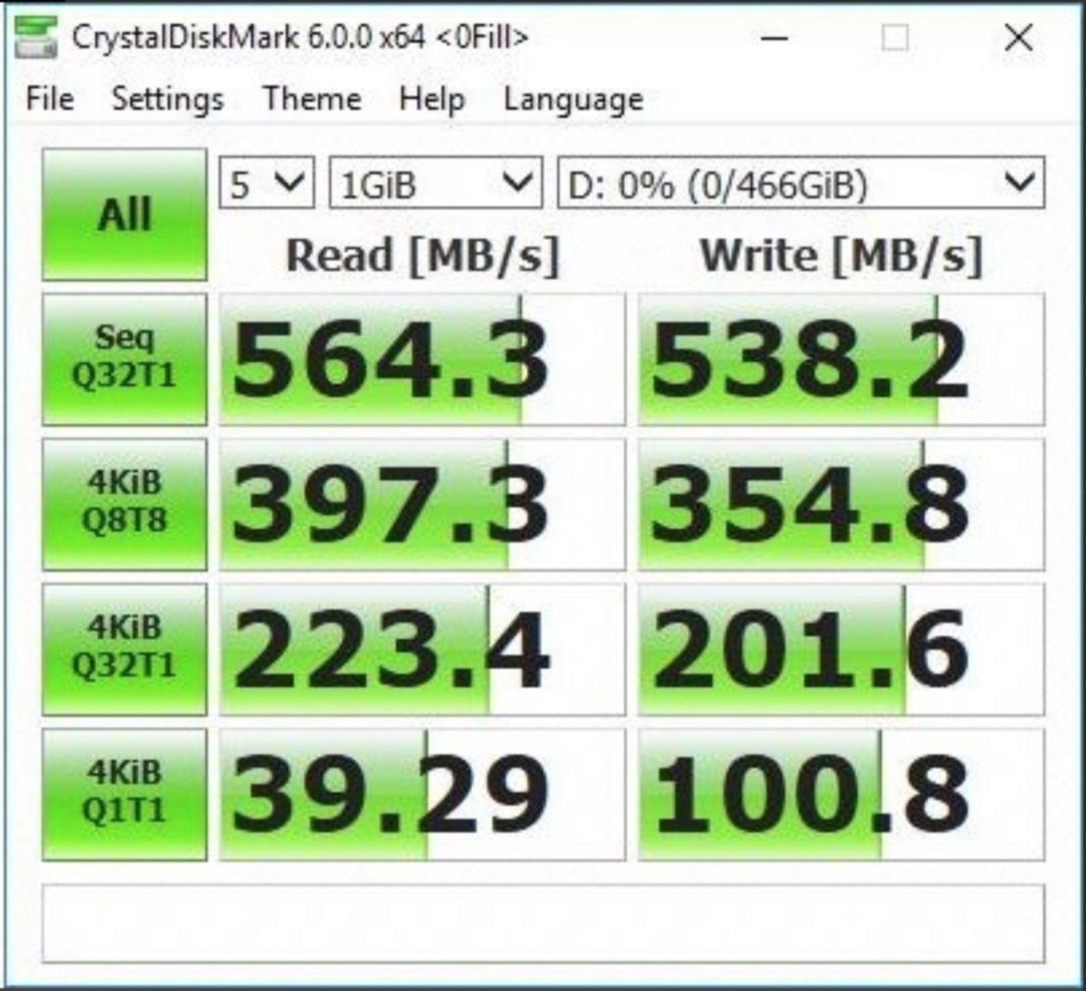 Benchmark WD Blue 3D NAND SSD