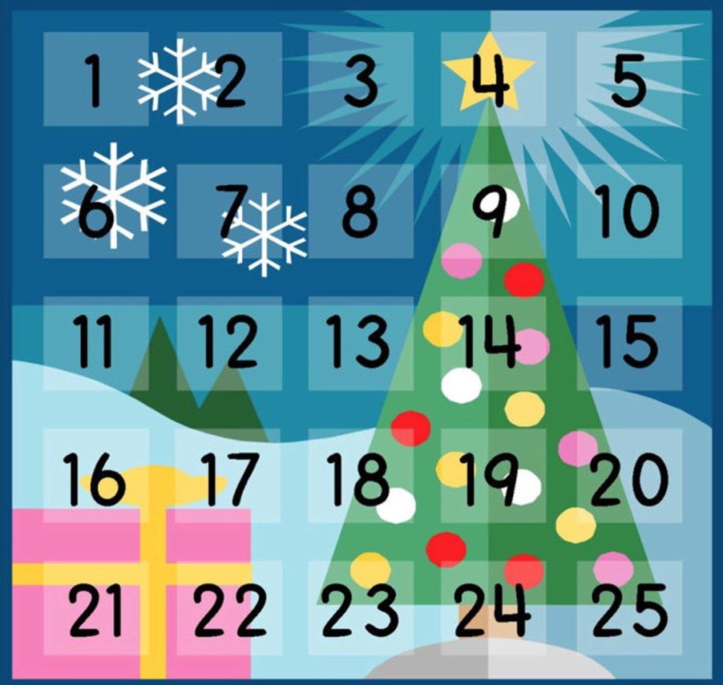Calendario Avvento immagine da stampare 2018