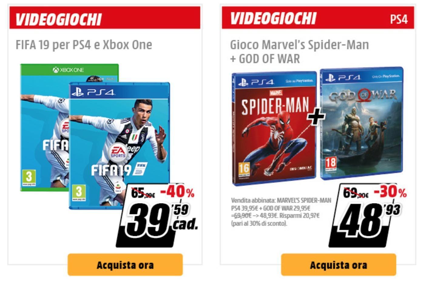 FIFA 19 PS4 Spyder-Man e GOD OF WAR