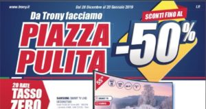 volantino trony offerte fino al 20 gennaio 2019