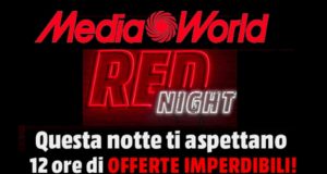 MediaWorld Red Night offerte e promozioni per una notte