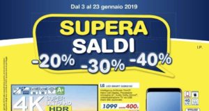 Volantino Euronics offerte Supera Saldi 23 gennaio 2019