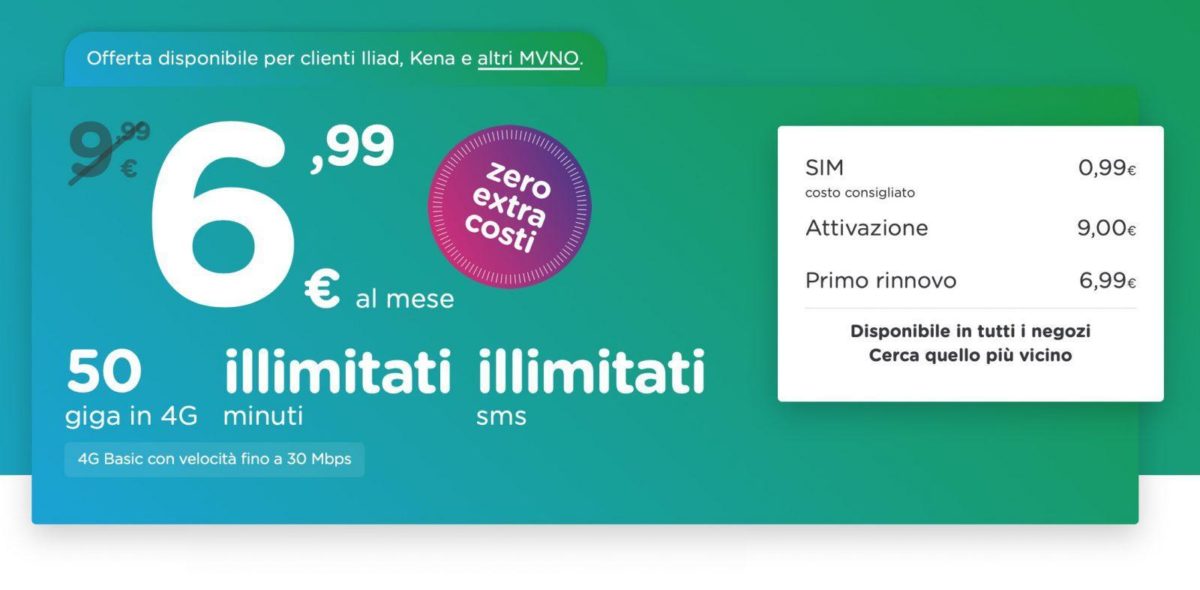 ho. Mobile offerta 6,99 euro