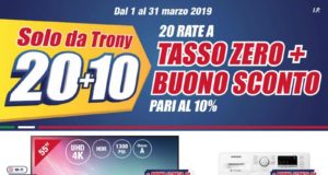 Volantino Trony 31 marzo 2019