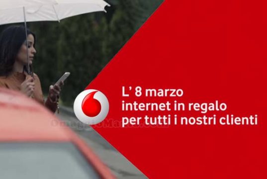 Vodafone regala giga illimitati per la Festa delle donne
