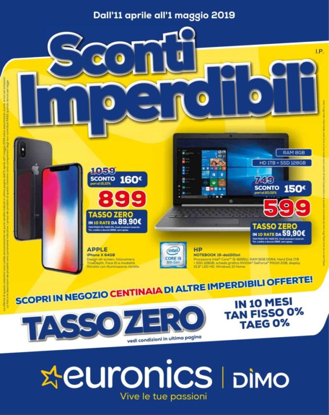 Volantino Euronics, offerte incredibili fino al 1 maggio OpinioniTech