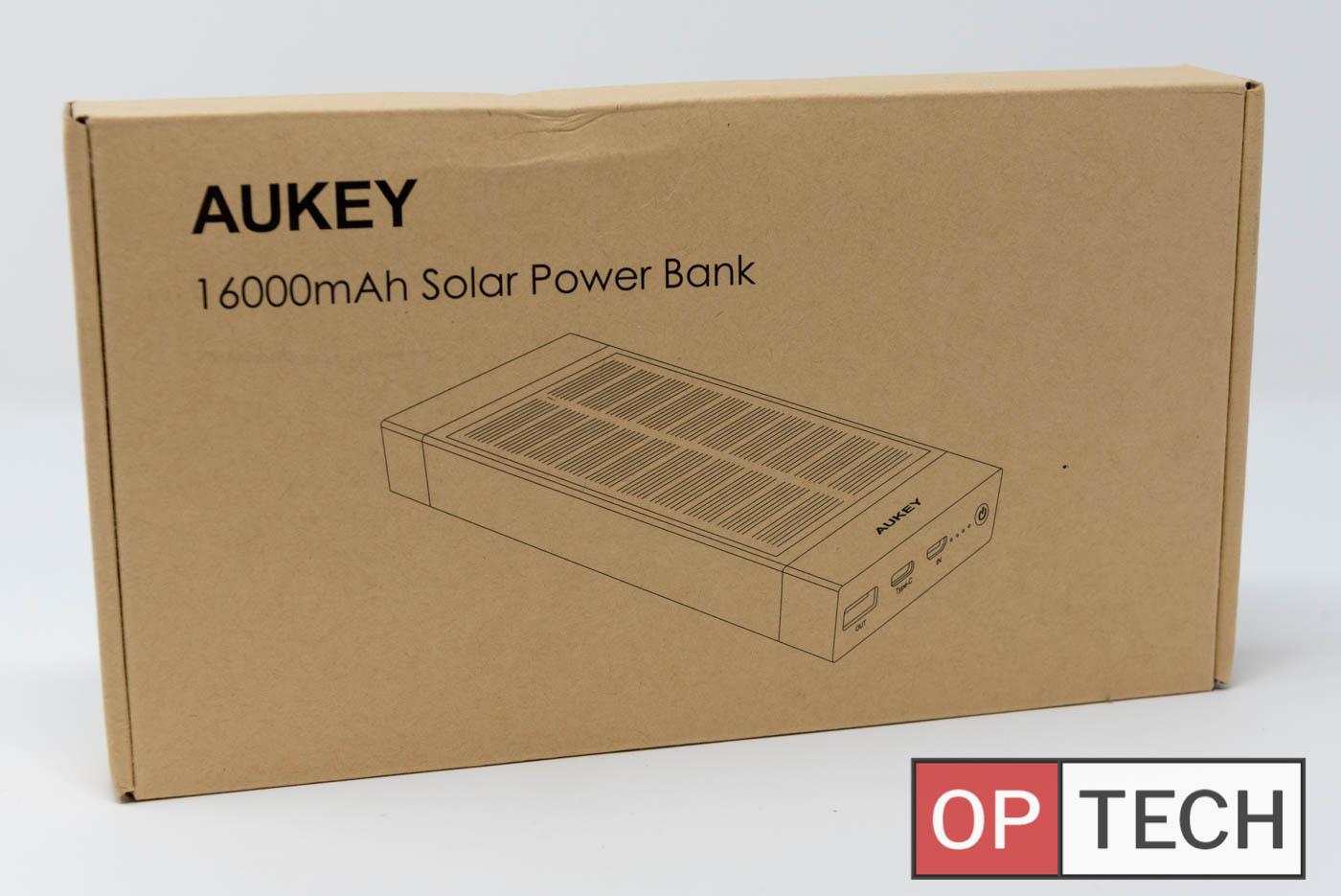 AUKEY PB-P32 unboxing power bank solare