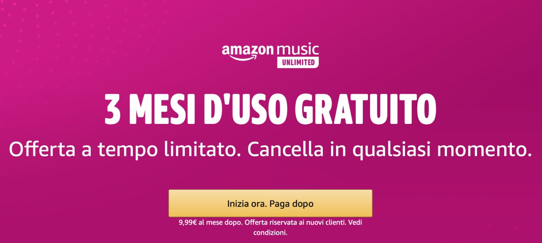 Come attivare 3 mesi gratis Amazon Music